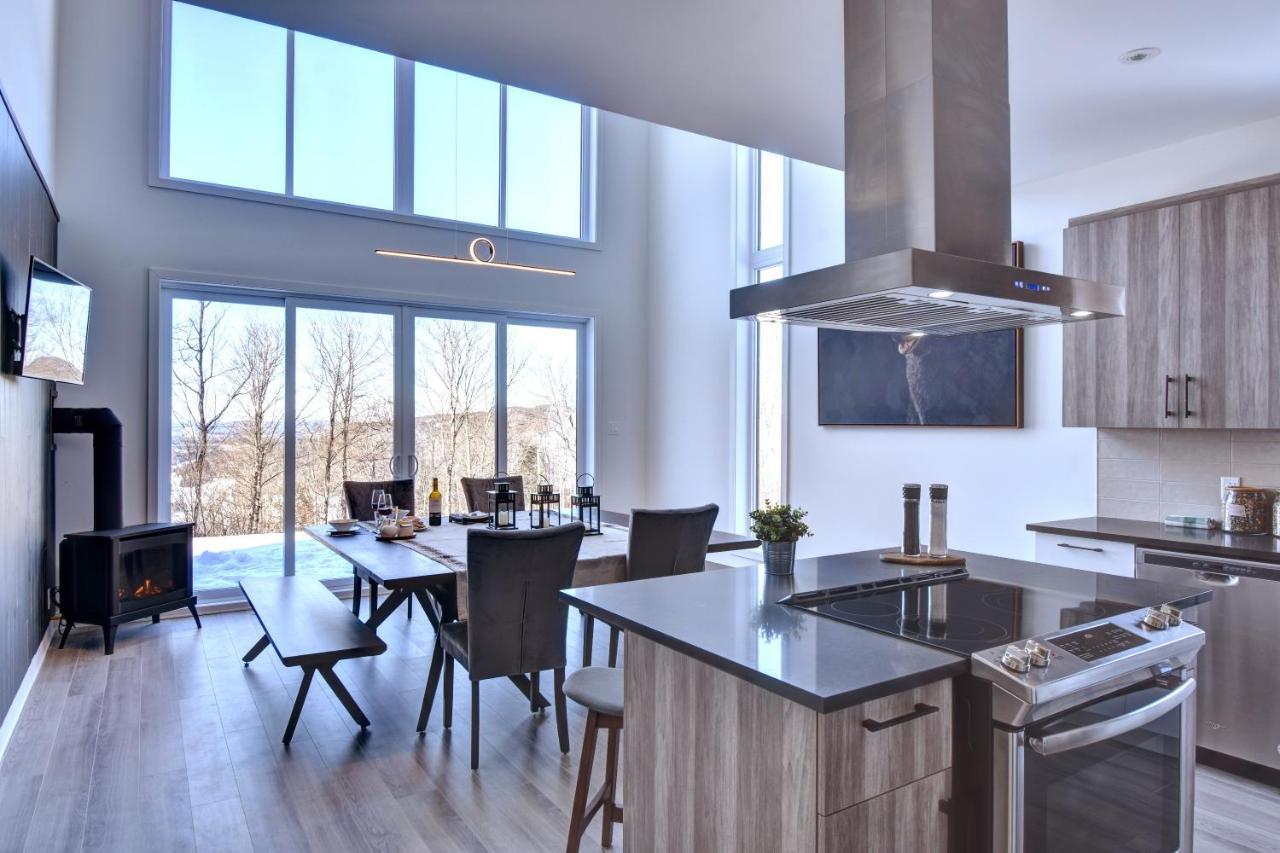 הוילה La Conception Chalet Serenity - Mont Tremblant Ski - Spa Sauna Wifi Tv Privet Chic Modern House מראה חיצוני תמונה