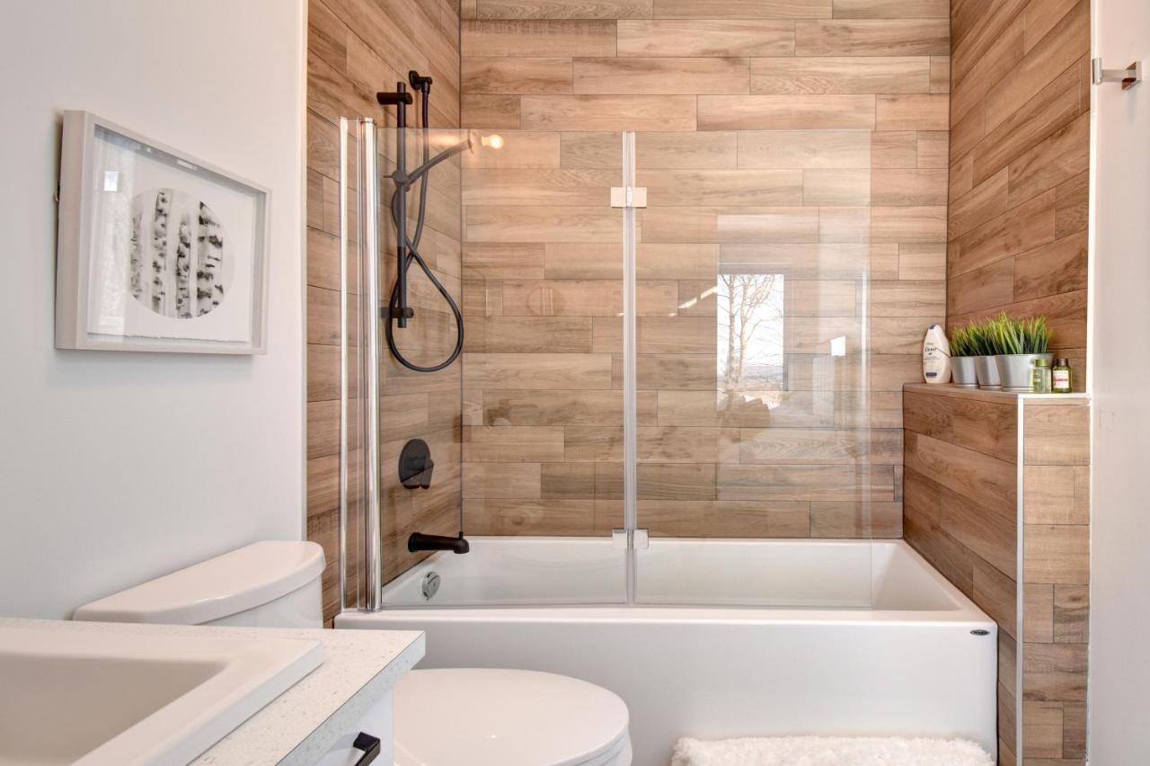 הוילה La Conception Chalet Serenity - Mont Tremblant Ski - Spa Sauna Wifi Tv Privet Chic Modern House מראה חיצוני תמונה