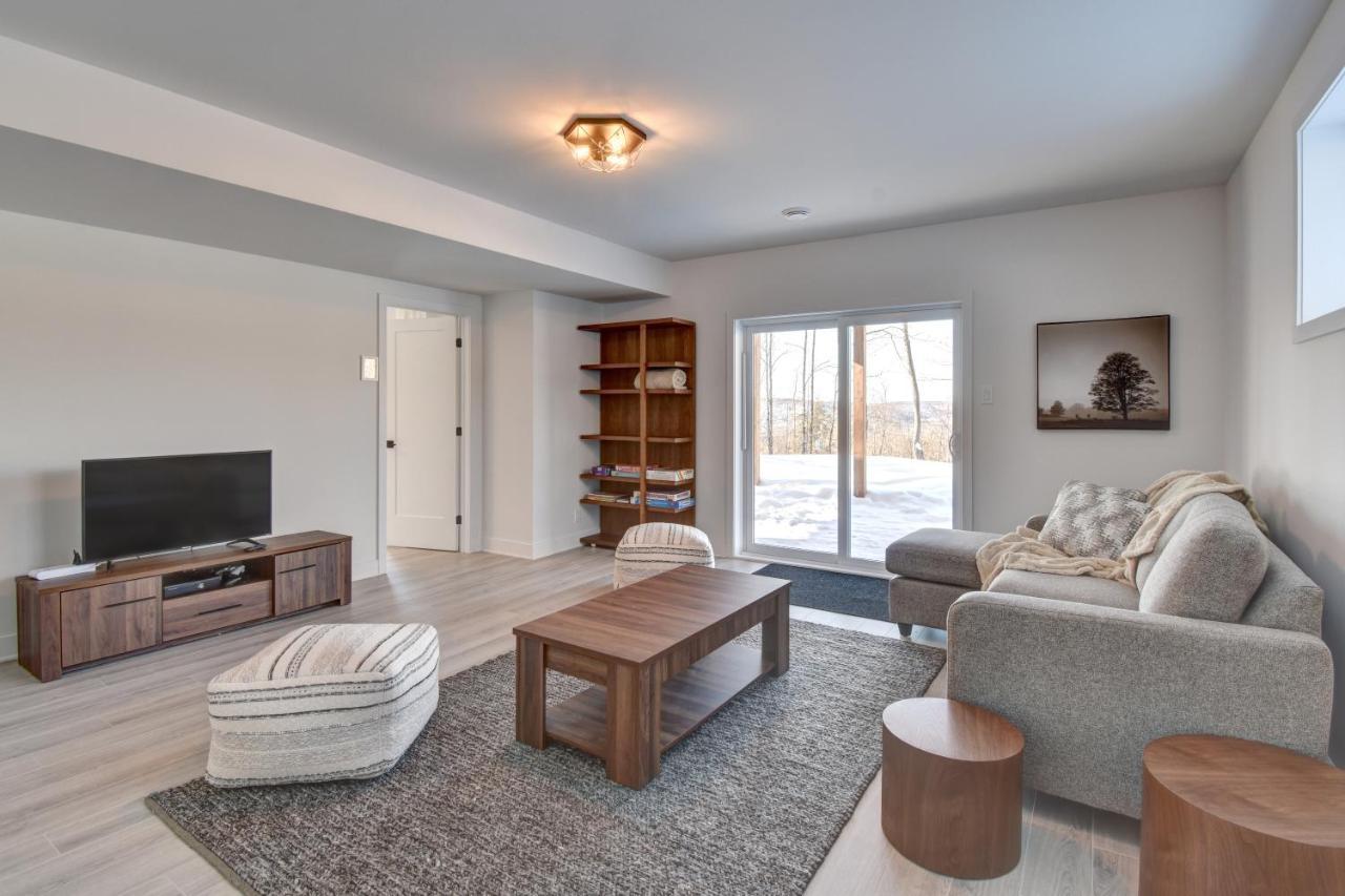 הוילה La Conception Chalet Serenity - Mont Tremblant Ski - Spa Sauna Wifi Tv Privet Chic Modern House מראה חיצוני תמונה