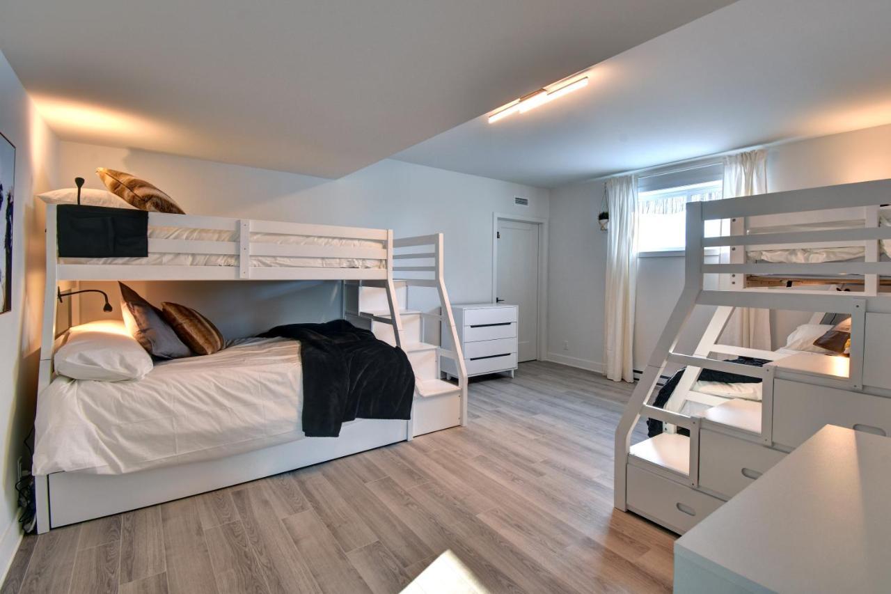 הוילה La Conception Chalet Serenity - Mont Tremblant Ski - Spa Sauna Wifi Tv Privet Chic Modern House מראה חיצוני תמונה